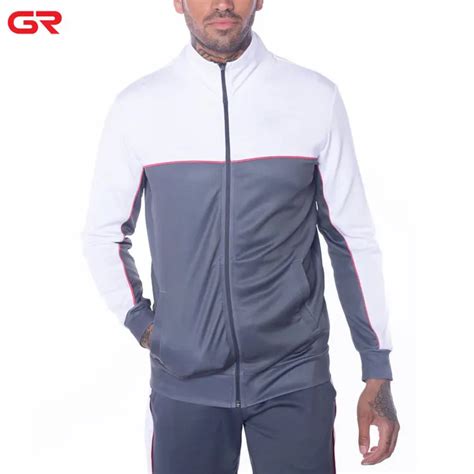 design custom running tops full zip color contrast active mens track top buy mens track