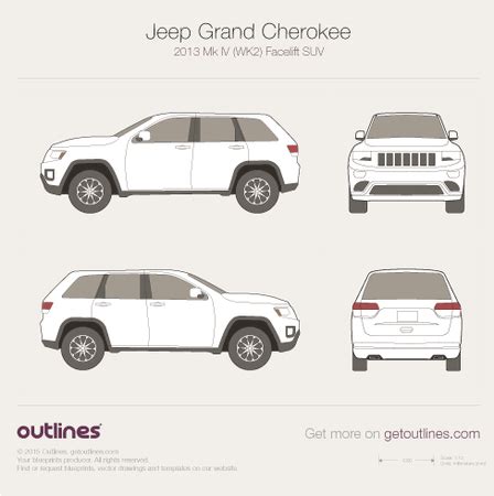 jeep grand cherokee wk mk iv facelift suv drawings