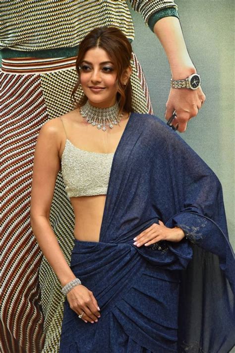 Ranarangam Telugu Movie Actress Kajal Agarwal In Blue