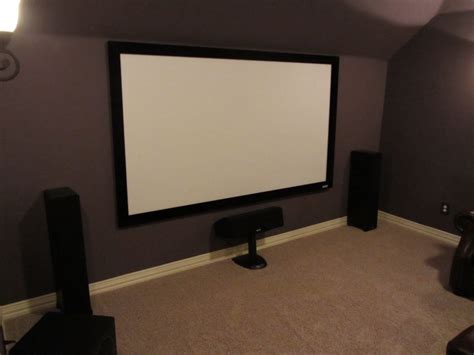 projector screen home theater install