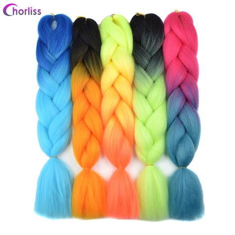 chorliss 24 65cm jumbo braids ombre braiding hair bundles synthetic