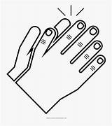 Clap Coloring Hands Clapping Transparent Cartoons Clipart Sheet Clipartkey sketch template