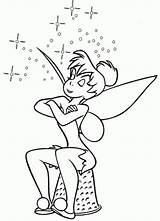 Coloring Pages Tinkerbell Disney Interactive Magazine sketch template