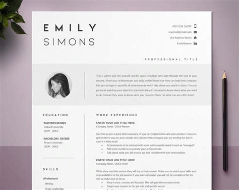 pin  professional resume