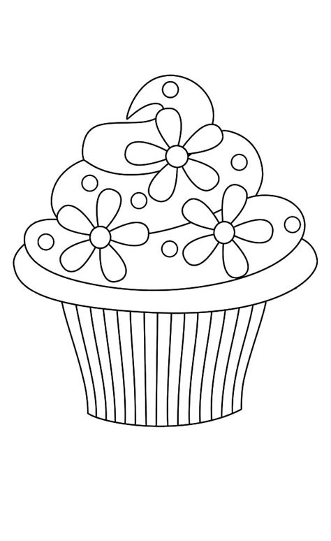 floral theme cupcakes coloring pages netart cupcake coloring pages