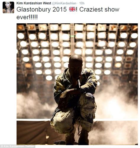 kanye west fan at glastonbury 2015 flies kim kardashian