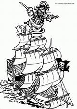 Coloring Pirate Ship Pages Kids Pirates Printable Color Miscellaneous Print Sheet Drawing Sheets Sunken Ships Adult Book Cartoons Colorings Sail sketch template
