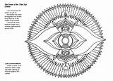 Mandala Chakras sketch template