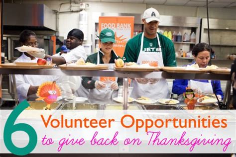 6 thanksgiving volunteer opportunities in nyc