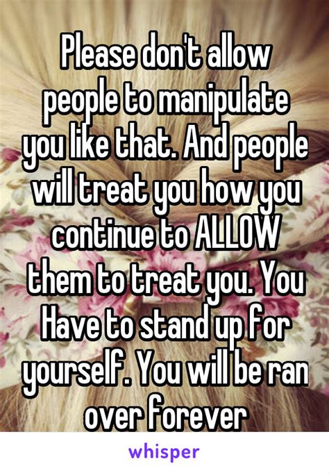 dont  people  manipulate     people