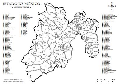 mapa del estado de mexico world map weltkarte peta dunia mapa del