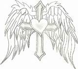 Cross Wings Pages Coloring Getcolorings sketch template