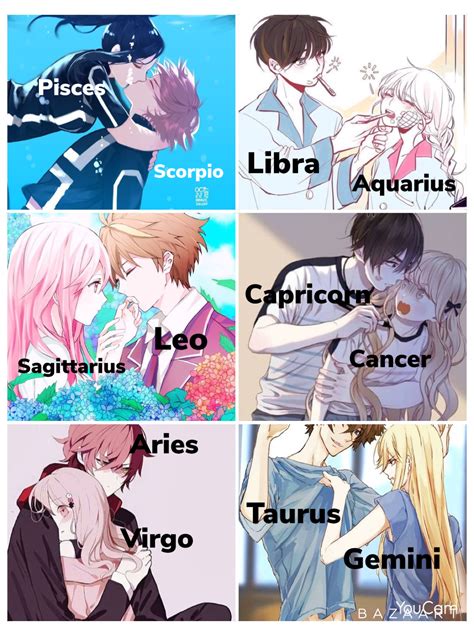 Pin By Dayana Floreste Marques On Couple Zodiac Anime Character