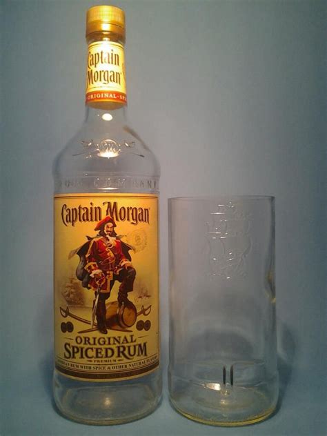captain morgan glass liquor bottles bottle liquor bottles