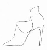 Stiletto Drawing Getdrawings sketch template