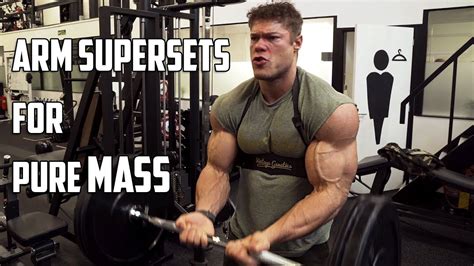 arm superset workout pumped    arnold youtube