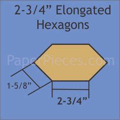elongated hexagon template google search foundation paper piecing