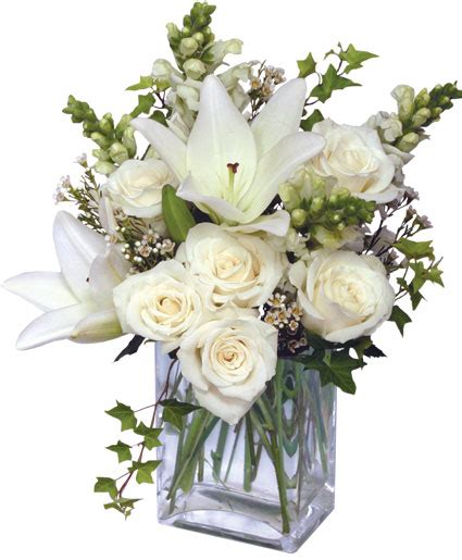 wonderful white bouquet of flowers in new york ny