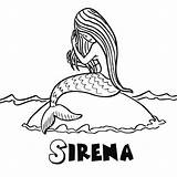 Sirena Sirenas Hadas Niños Fantasía Mejores sketch template