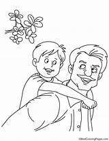 Coloring Father Son Pages Colouring Kids Printable Fathers Drawings Family Choose Board Sheets Bestcoloringpages sketch template