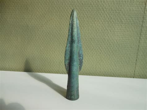 prehistoric bronze age bronze arrow point  cm  catawiki