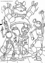 Coloring Pages Robots Disney Printable Color Sheets Kids Robot Found sketch template
