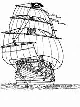 Ship Pirate Coloring Pages sketch template