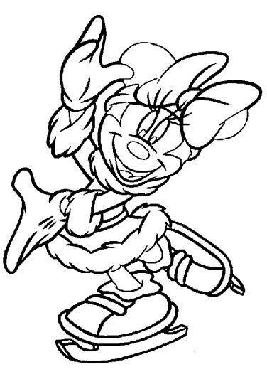 minnie mouse christmas coloring pages part