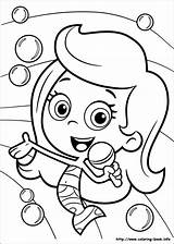 Coloring Bubble Guppies Pages Print sketch template