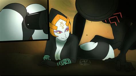 rule 34 animated breasts cleavage female from behind latenightsexycomics male midna