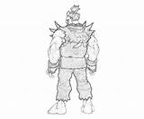 Akuma Capcom Marvel Vs Abilities sketch template