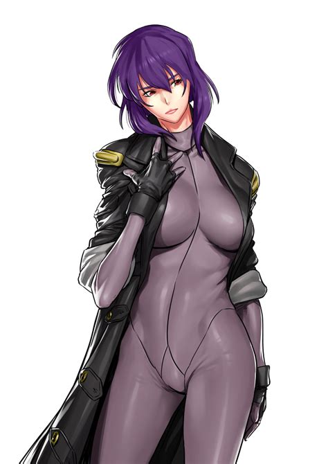 kusanagi motoko ghost in the shell and 1 more drawn by
