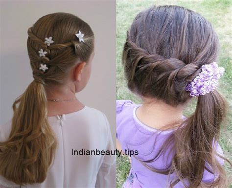 cute flower hairstyles  kids indian beauty tips