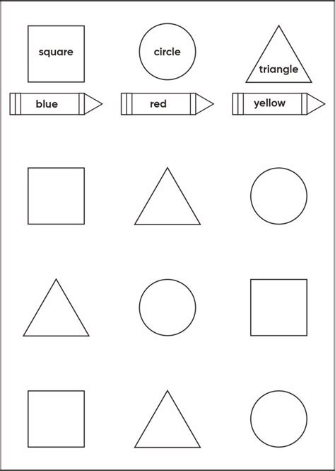 preschool printables colors  printable templates