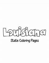 Louisiana Coloring State Pages sketch template