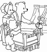 Bears Goldilocks Goldie Locks Puppet Sendak Maurice Pigs Paintingvalley sketch template