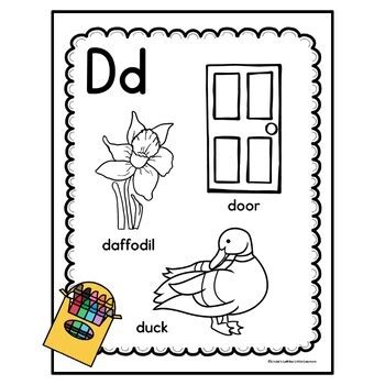 abc coloring book preschool printables  lindas loft   learners