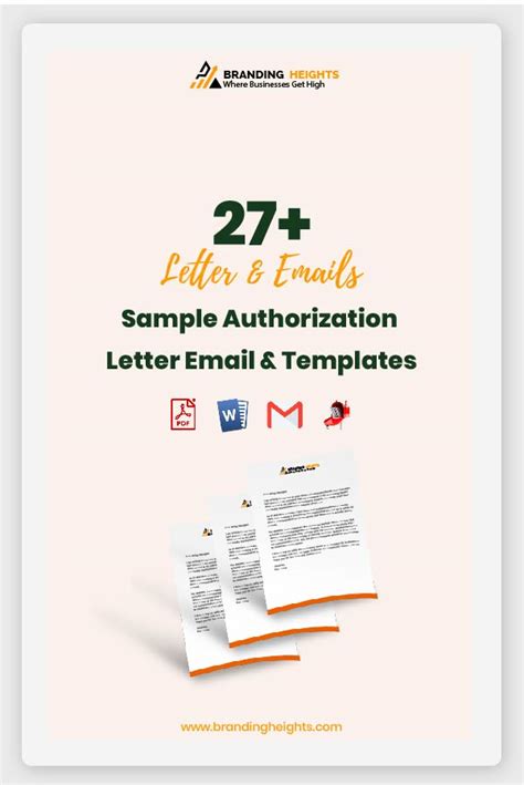 sample authorization letter email templates