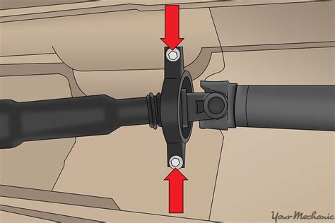 replace  driveshaft center support bearing yourmechanic advice