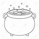 Cauldron Witchs Clipground Cliparts sketch template