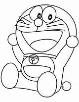 Doraemon Coloring Pages Kids Color Print Printable sketch template