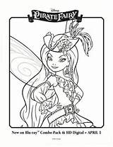 Fairy Pirate Coloring Pages Silvermist Tinkerbell Choose Board sketch template