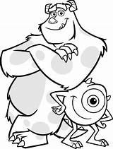 Inc Monsters Coloring Pages Monster Disney Kids Printable Bestcoloringpagesforkids sketch template