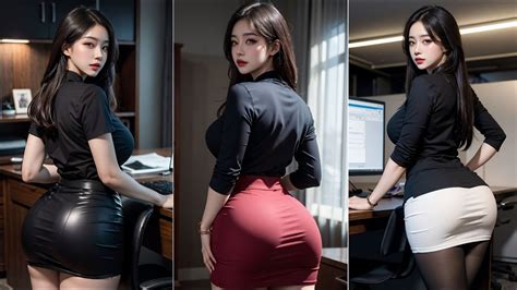 [4k] Ai Art [secretary Skirt Look] Date With Beautiful Girlfriend