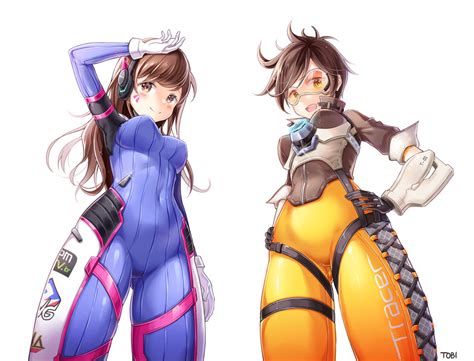 D Va And Tracer By Tobi Overwatch Know Your Meme