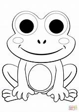 Frog Coloring Cute Pages Cartoon Color Baby Colorare Da Printable Verde Frogs Kids Print Colouring Drawing Cappuccetto Immagini Colorings Paper sketch template