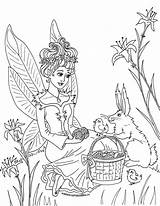Coloring Fairy Fairies Kleurplaat Whimsicalpublishing Childs Volwassenen sketch template