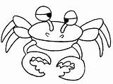 Crab Coloring Pages Print Printable Kids sketch template