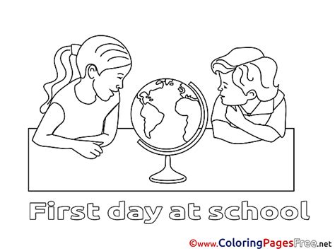 globe  printable geography coloring pages