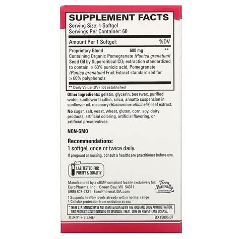 terry naturally pomegranate seed oil  softgels iherb